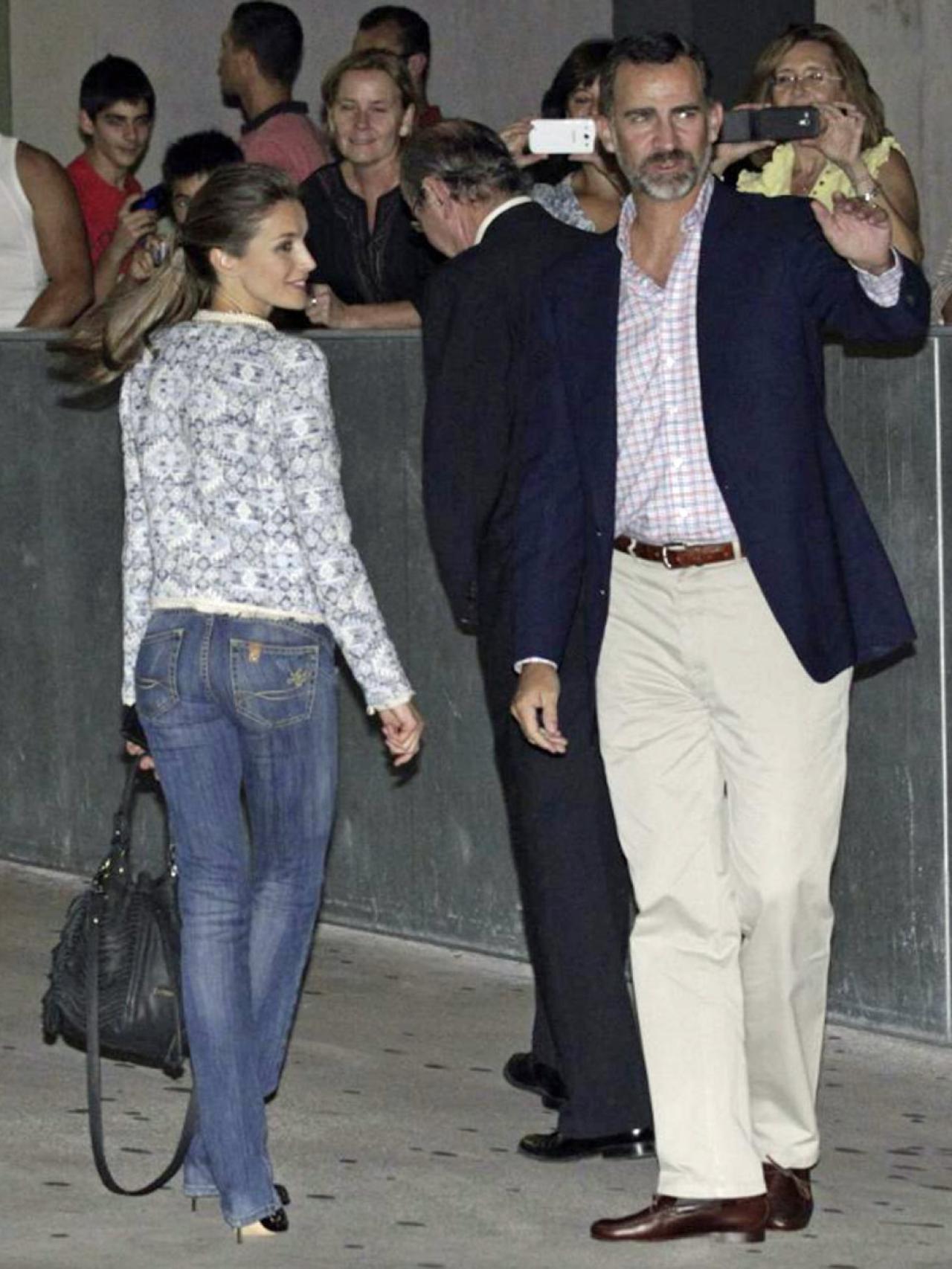 Vaqueros push up de Letizia.