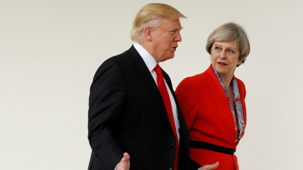 May y Trump en una imagen de archivo