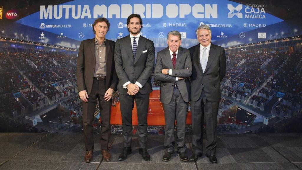 Gerard Tsobanian, Feliciano López, Manolo Santana e Ignacio Garralda.