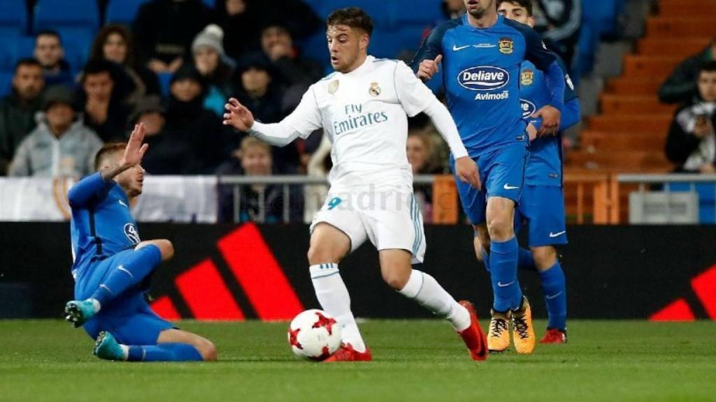 Franchu ante el Fuenlabrada en el Santiago Bernabéu. Foto: realmadrid.com