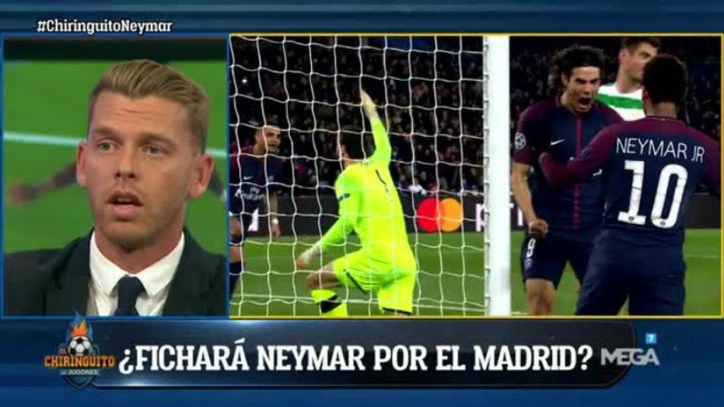 Jota Jordi, en El Chiringuito. Foto Twitter (@elchiringuitotv)