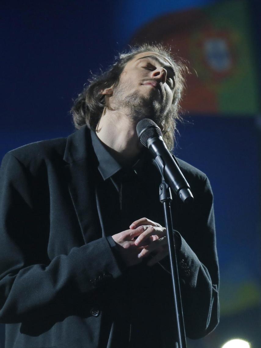 Salvador Sobral, en su actuación de Eurovisión.