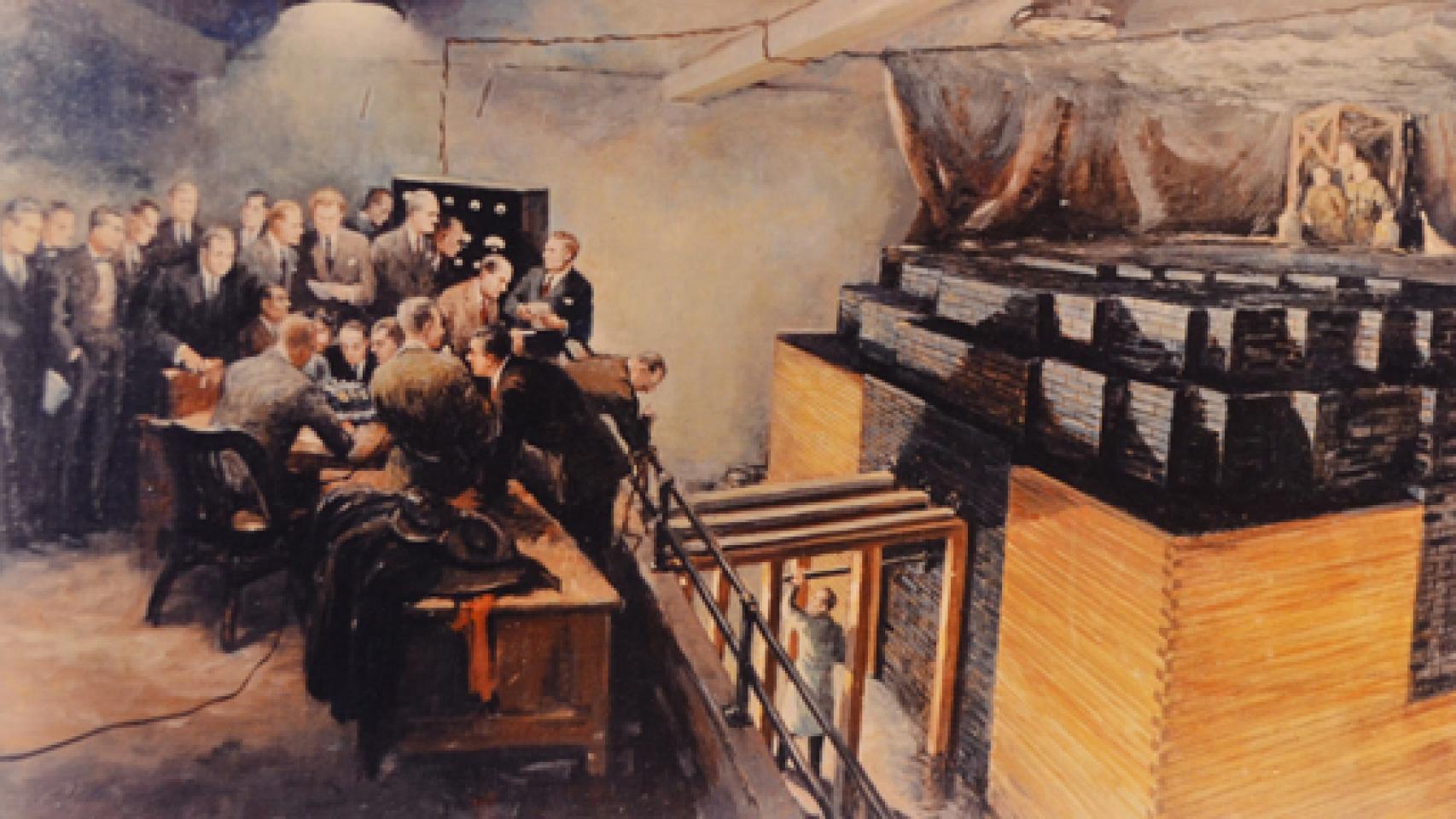 Image: La primera reacción nuclear autosostenida