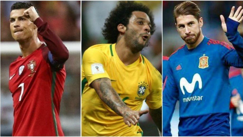 Cristiano, Marcelo y Ramos, con sus selecciones