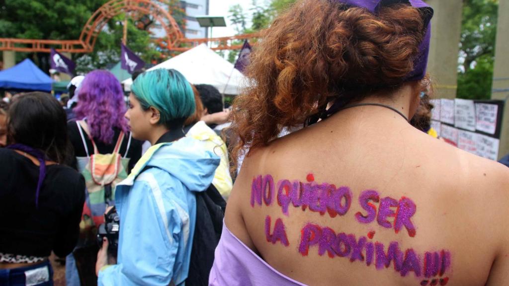 Manifestación contra la violencia de género.