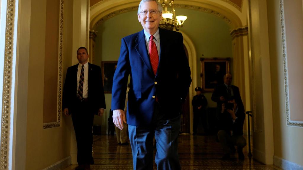 Mitch McConnell, líder de la mayoría republicana en el Senado y artífice de la aprobación de la reforma fiscal. Foto: Reuters