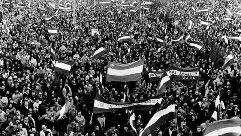 La manifestación reunió a casi dos millones de personas en toda Andalucía.