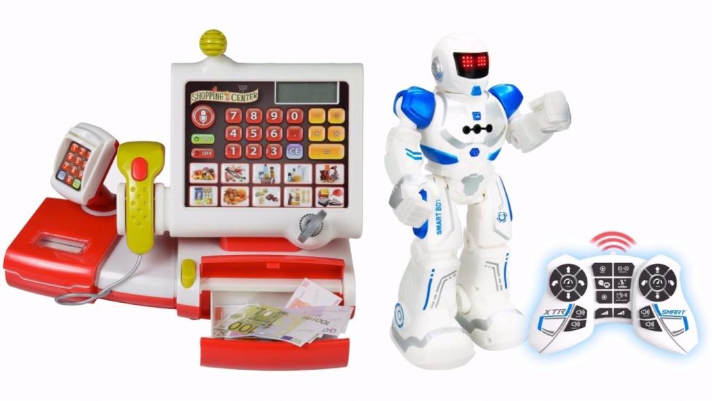 Caja registradora de Miyo y ‘Robot Smart Box’.