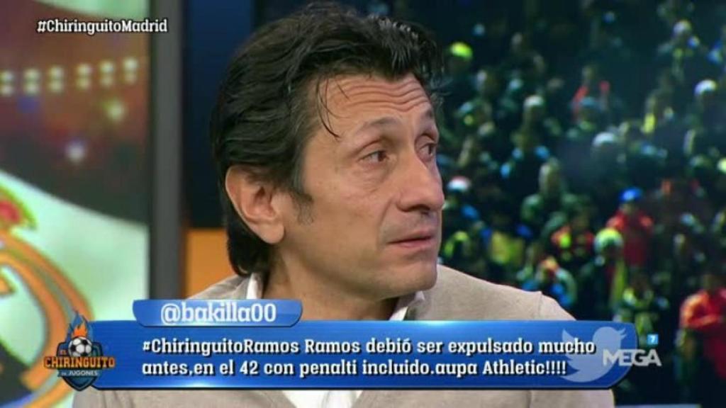 José Félix Díaz en El Chiringuito. Foto: Twitter (@elchiringuitotv)