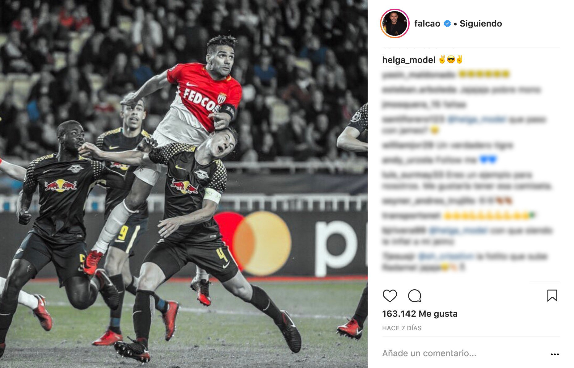 Helga Lovekaty cambia a James Rodríguez por Falcao