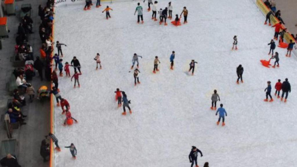 Pista de hielo de Cibeles.
