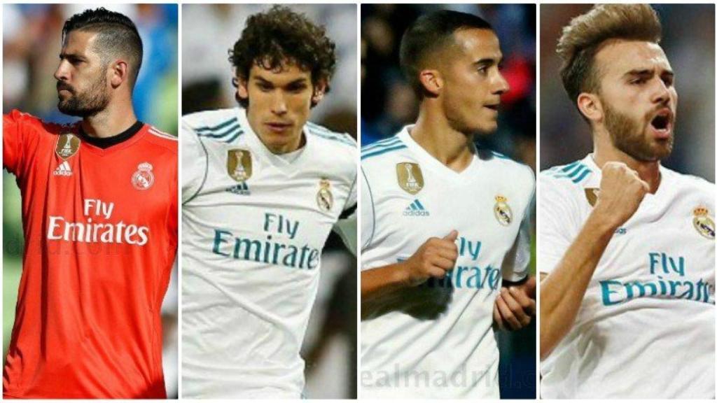 Casilla, Vallejo, Lucas Vázquez y Mayoral