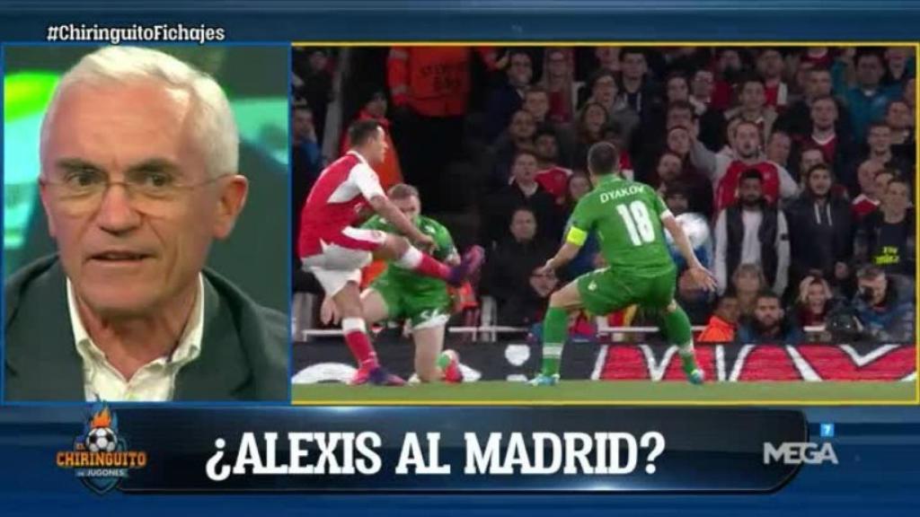 Paco García Caridad en El Chiringuito. Foto: Twitter (@elchiringuitotv)