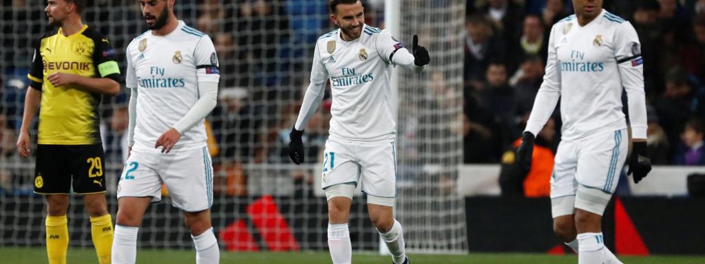 Isco, Casemiro y Mayoral en el Real Madrid - Borussia Dortmund.