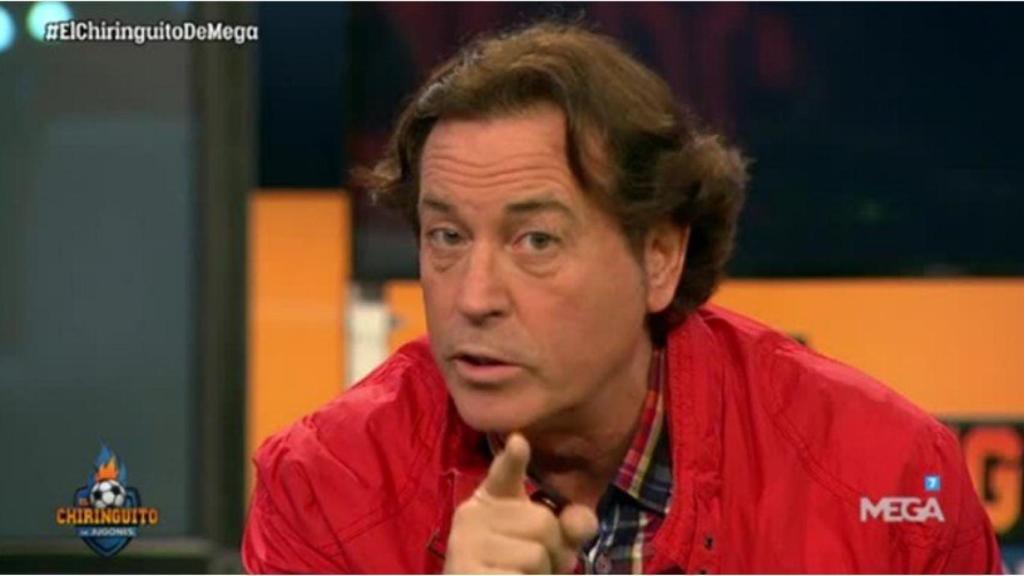 Pipi Estrada en El Chiringuito. Foto Twitter (@elchiringuitotv)