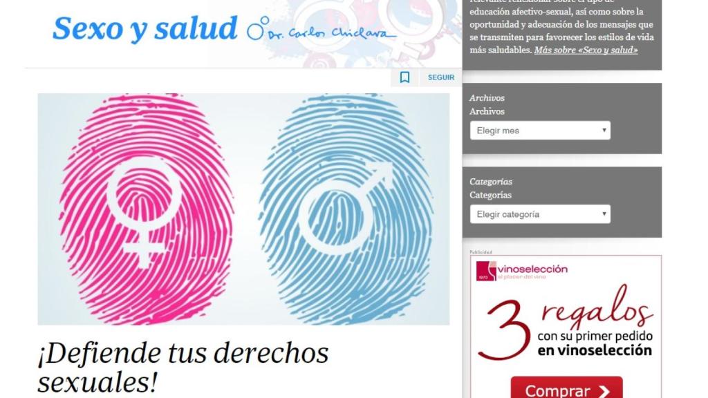Una de las entradas al blog del médico en ABC.es