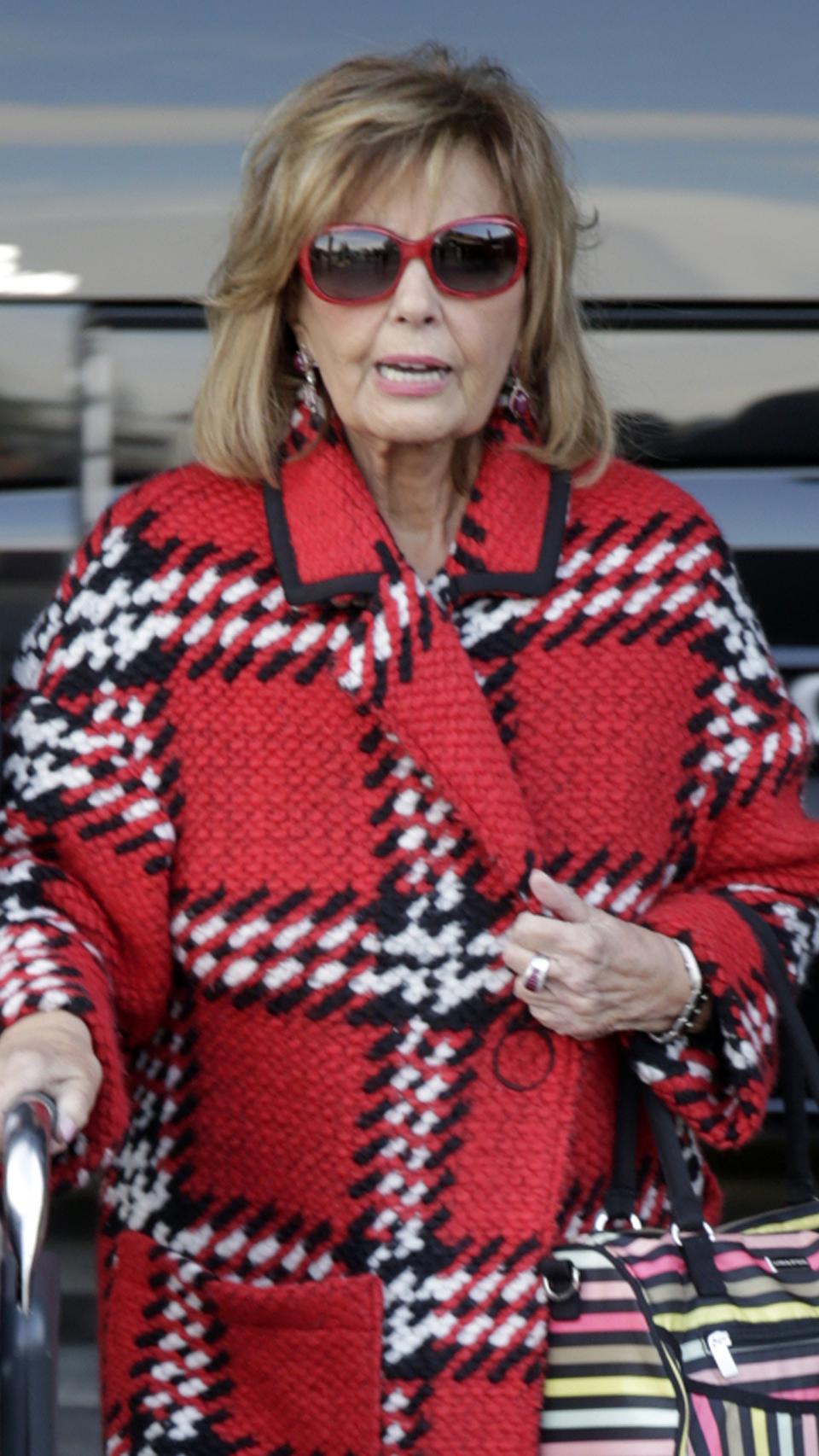 Teresa a su llegada a Madrid.