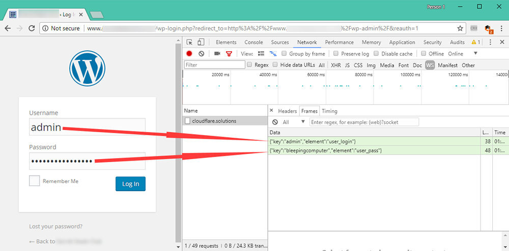 wordpress keylogger 1