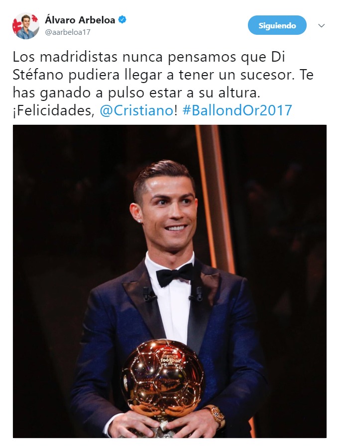 Las reacciones del mundo del fútbol tras el Balón de Oro de Cristiano