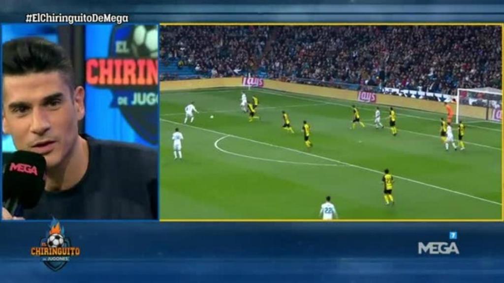 Álvaro Benito en El Chiringuito. Foto: Twitter (@elchiringuitotv)