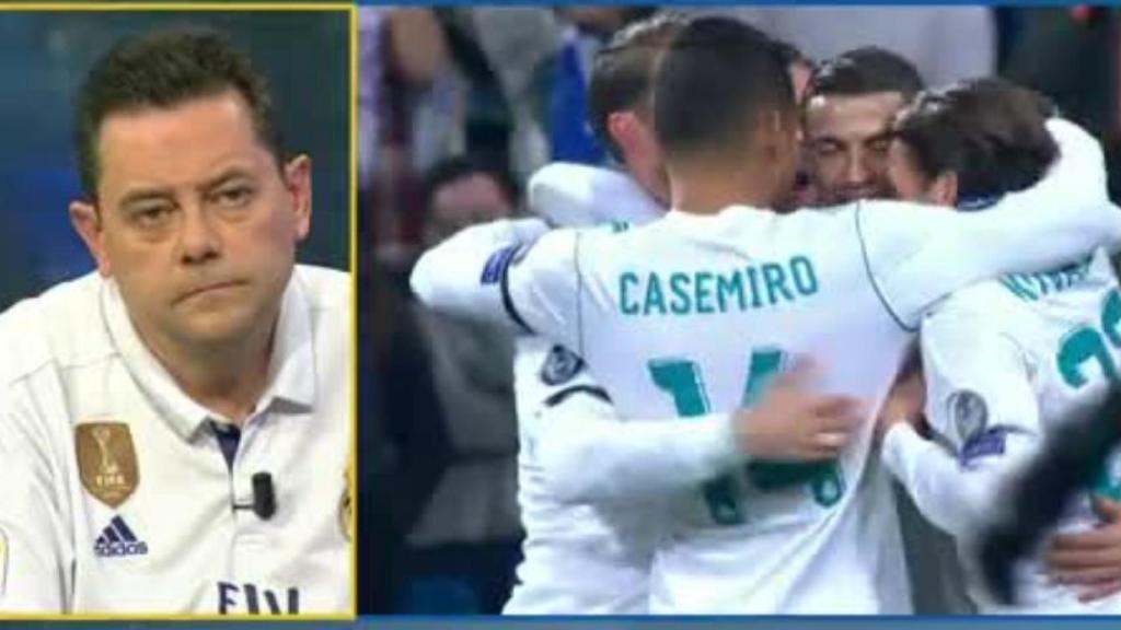 Tomás Roncero, en El Chiringuito. Foto. Twitter (@elchiringuitotv)