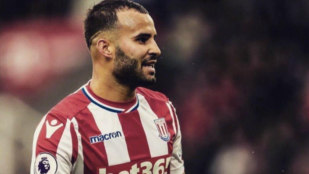 Jesé, en un partido con el Stoke City. Foto. Twitter (@JeseRodriguez10)