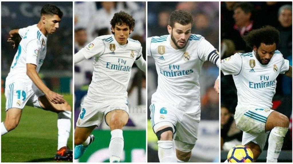 Achraf, Vallejo, Nacho y Marcelo