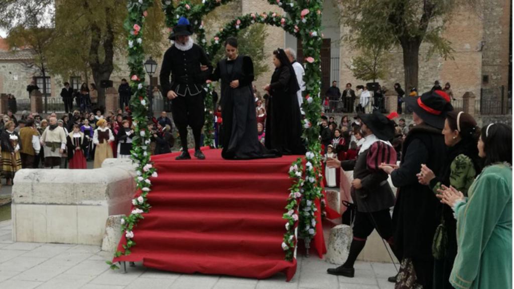 La representación tiene lugar en Esquivias.