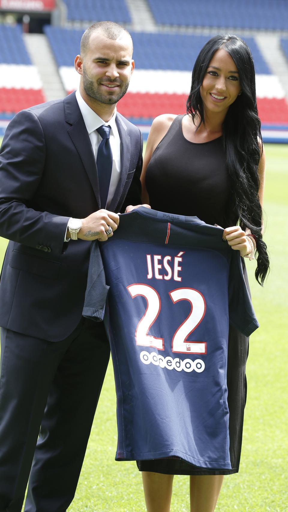 Jesé junto a Aurah Ruiz.