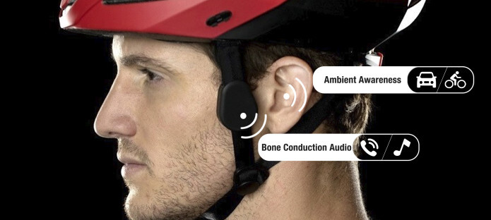 omni casco ciclista bicicleta auriculares de conduccion osea