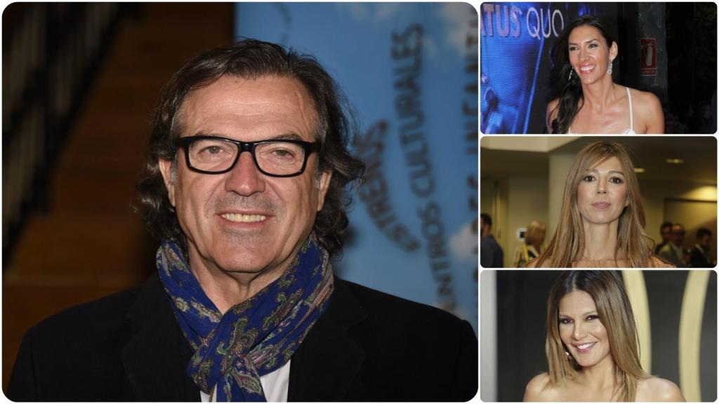 Pepe Navarro junto a Lorena Aznar, Eva Zaldívar e Ivonne Reyes.