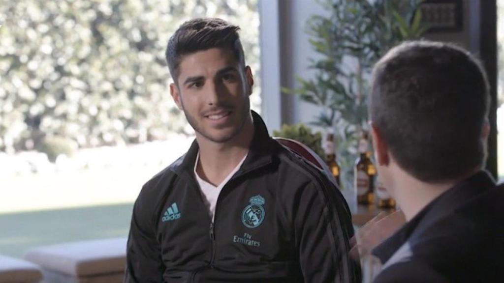Marco Asensio, en una entrevista con Mahou