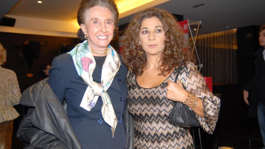 Aline Griffith y Lolita, en un evento en 2008.