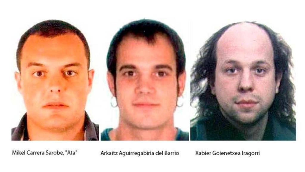 Tres de los condenados.