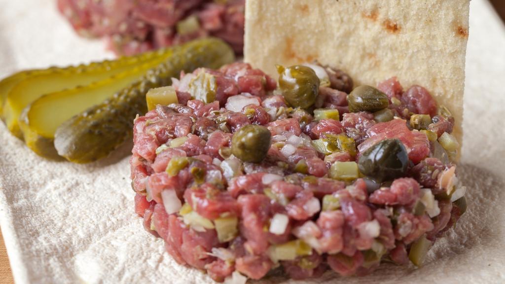 Steak tartar de solomillo ibérico en Cinco Jotas.