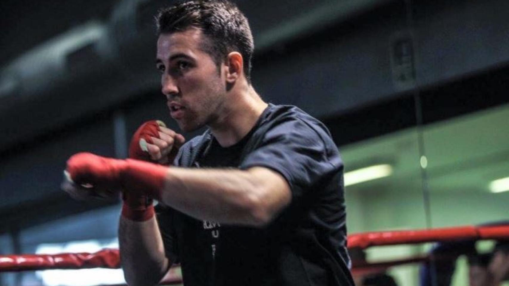 Sandor Martín, durante un entrenamiento.