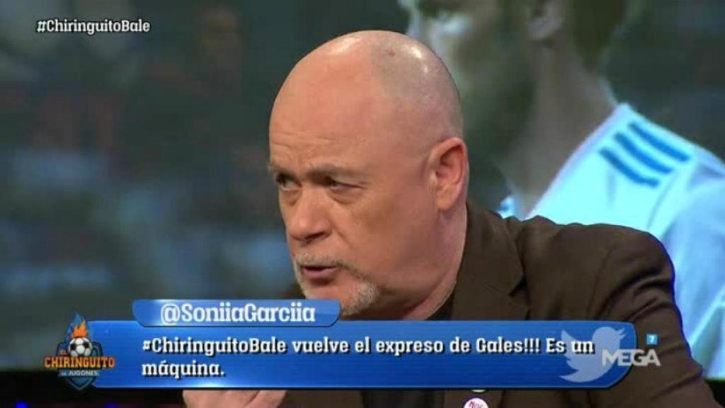 Alfredo Duro en El Chiringuito. Foto: Twitter (@elchiringuitotv)