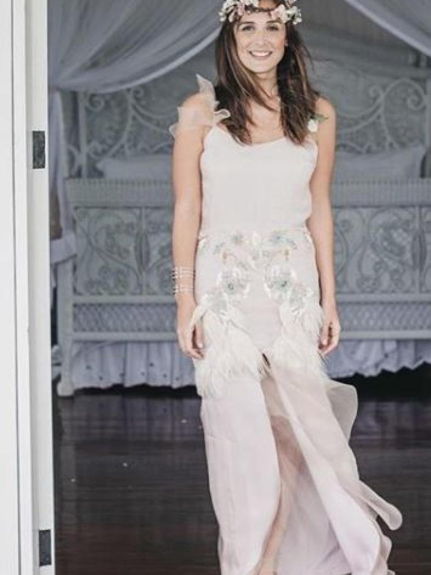 Tamara Falcó en la boda de su hermana.