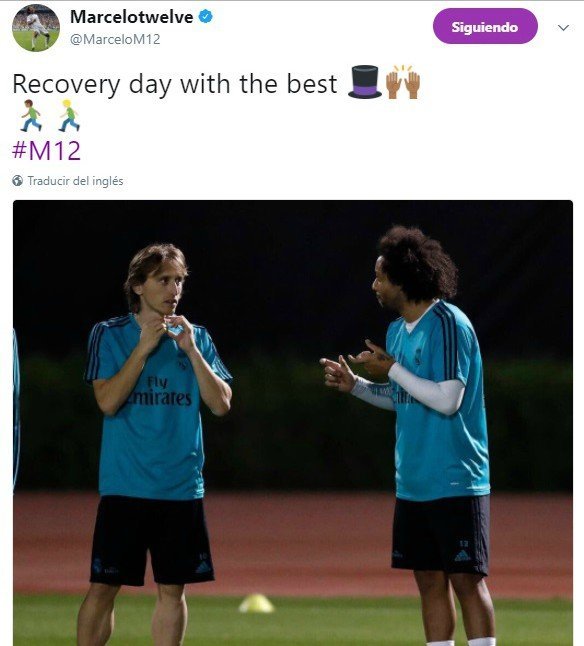 El número 1 del vestuario del Real Madrid para Marcelo