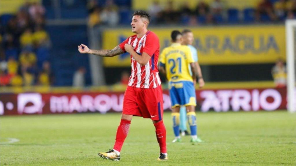Giménez durante un partido con el Atlético de Madrid. Foto: Twitter (@JoseMaGimenez13)