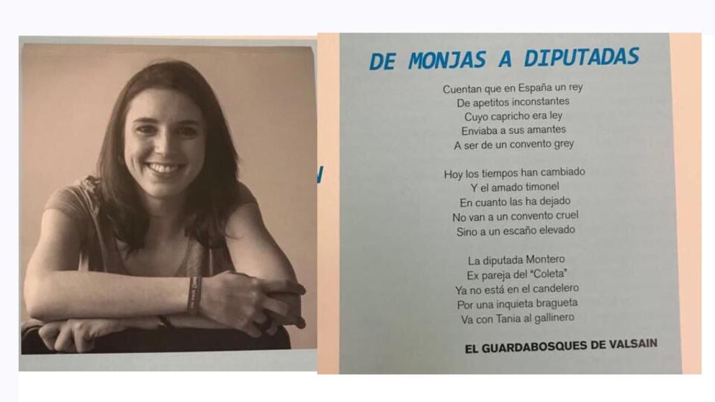Imagen del poema publicado en la revista.