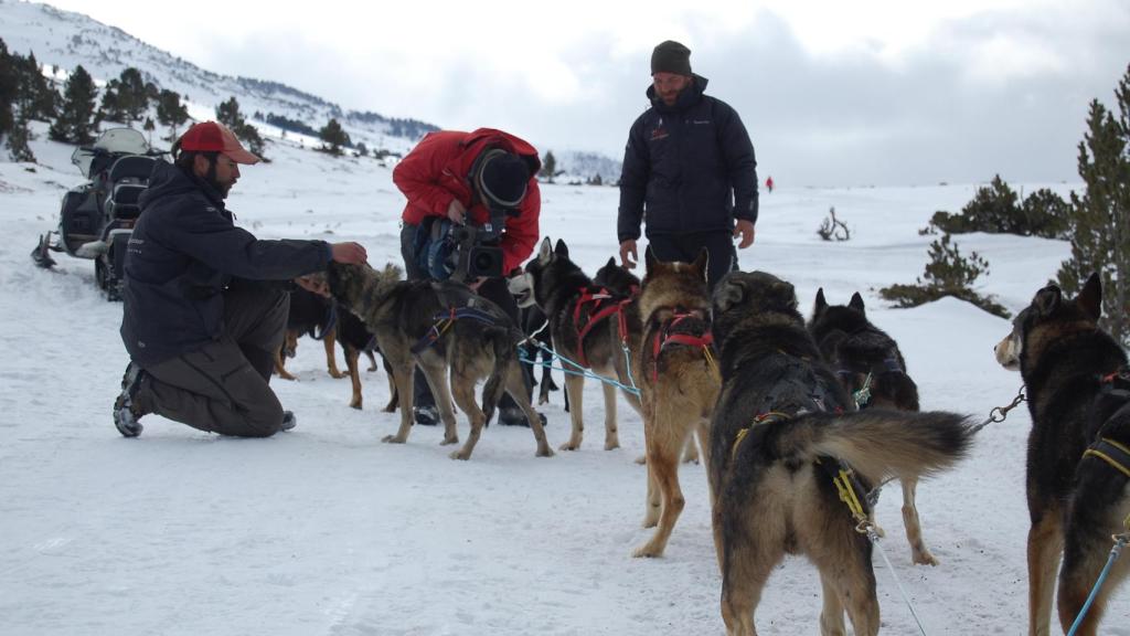 Fotografía sacada por el propio Brasero cuando presentó El Tiempo en la nieve.