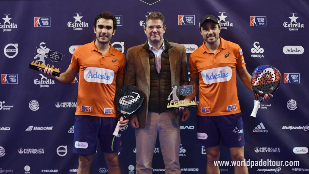 Pablo Lima y Fernando Belasteguín tras su victoria.