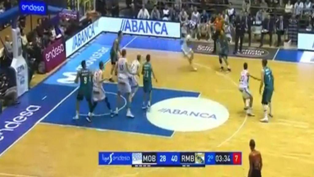 Sin Triple de Jeff Taylor contra el Obradoiro. Foto: Twitter (@MovistarBasket)