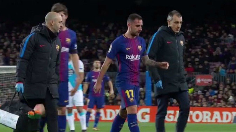 Alcácer se pierde El Clásico, tres semanas de baja