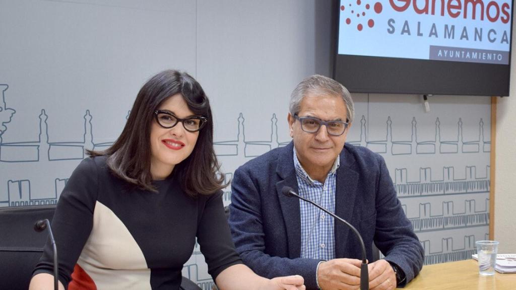 20171218 Virginia-Carera-Gabriel-Risco-concejales-Ganemos-Salamanca-comercio