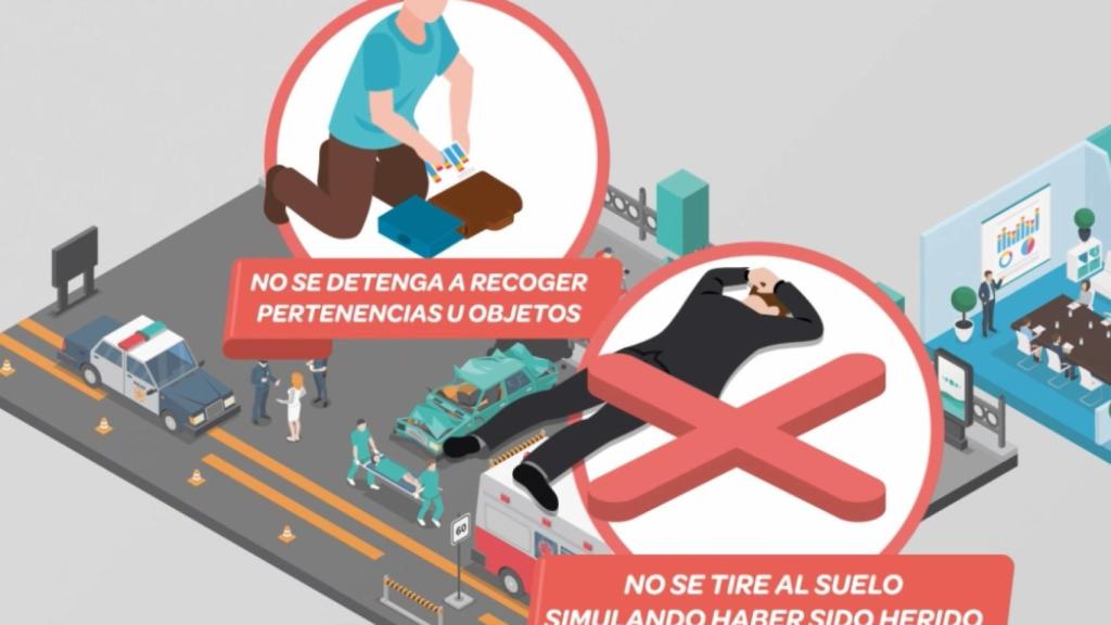 Imagen del vídeo con los consejos difundidos por Interior.