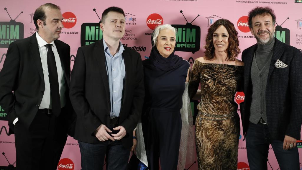 Los actores José Luis Gracía Pérez y Lidia Bosch durante el photocall de los premios del festival MIM series 2017.