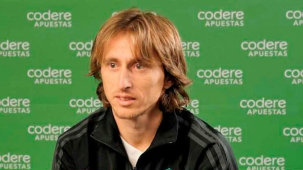 Luka Modric en una entrevista para Codere Apuestas
