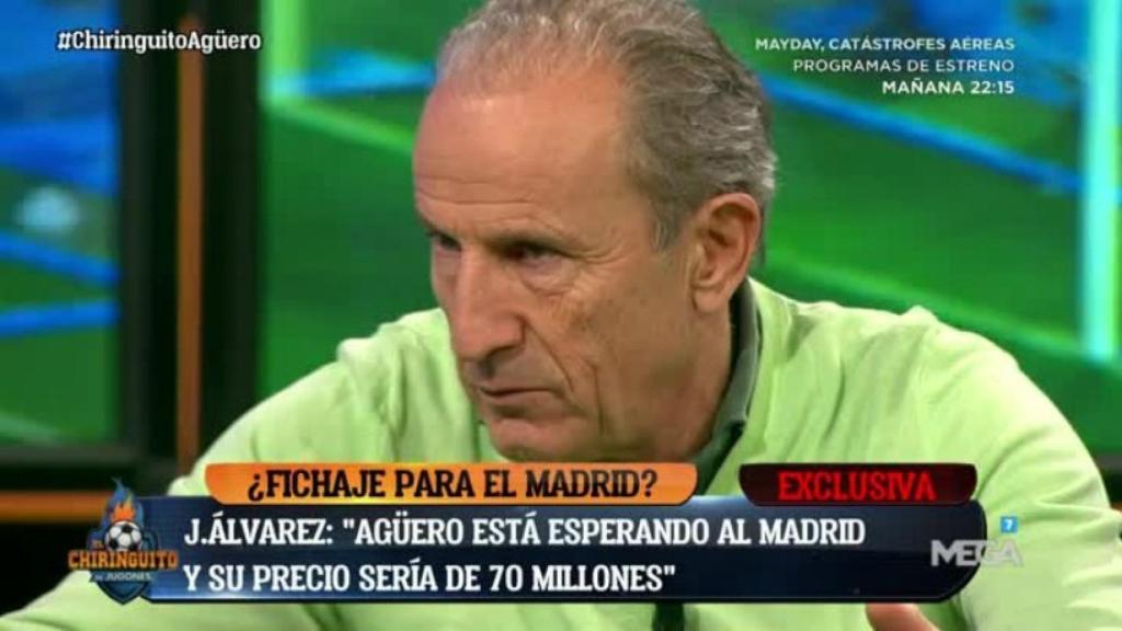 Petón en El Chiringuito. Foto: Twitter (@elchiringuitotv)